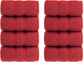 HALLEY Turkish 8 Pack Premium Washcloths 650 GSM Highly Absorbent Super Soft by HALLEY-TurkishCottonTowels