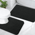OLANLY Bathroom Rugs Sets 2 Piece, Soft Absorbent Chenille Bath Mats and by OLANLY