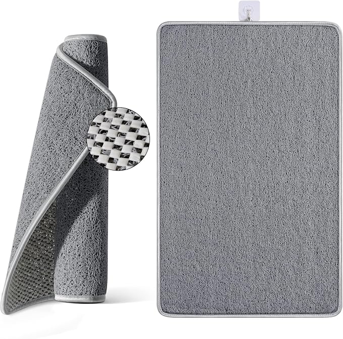 Non Slip Shower Mat Bathtub Mat 16x24 Inch, Quick Dry Bath Mat by QiCaiJia