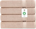 Delara Organic Cotton Luxuriously Plush Bath Sheet Pack of 4 | GOTS & OEKO-TEX by Delara