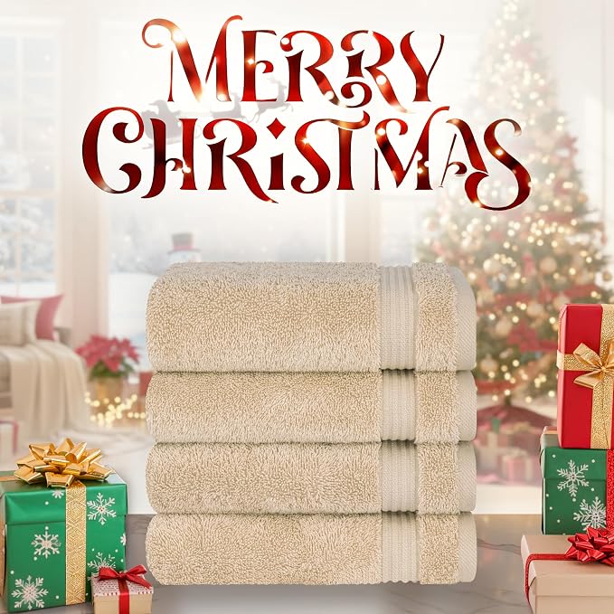 Cotton Paradise Hand Towels for Bathroom, 100% Cotton Turkish 4 Piece Hand - Image 2