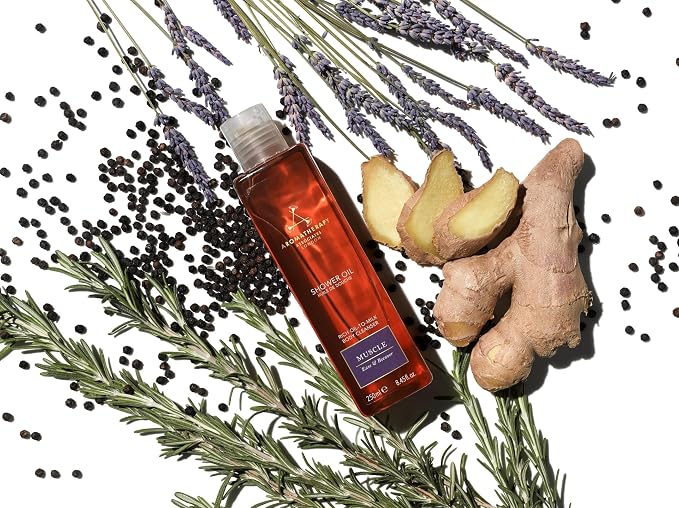 Aromatherapy Associates De-Stress Muscle Shower Oil. Powerful Blend of Rosemary - Image 2