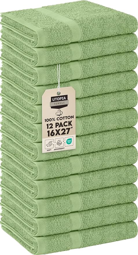 Utopia Towels, Salon Towel, Not Bleach Proof, 16 by 27 Inches, Highly Absorbent by UTOPIATOWELS