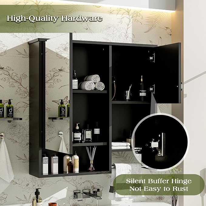 29'' x 28'' Modern Wall Mounted Bathroom Medicine Cabinet, Bathroom Wall - Image 5
