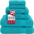 American Veteran Towel, 100% Cotton Turkish 6 Piece Towel Set Luxury Towels Set by American+Veteran+Towel