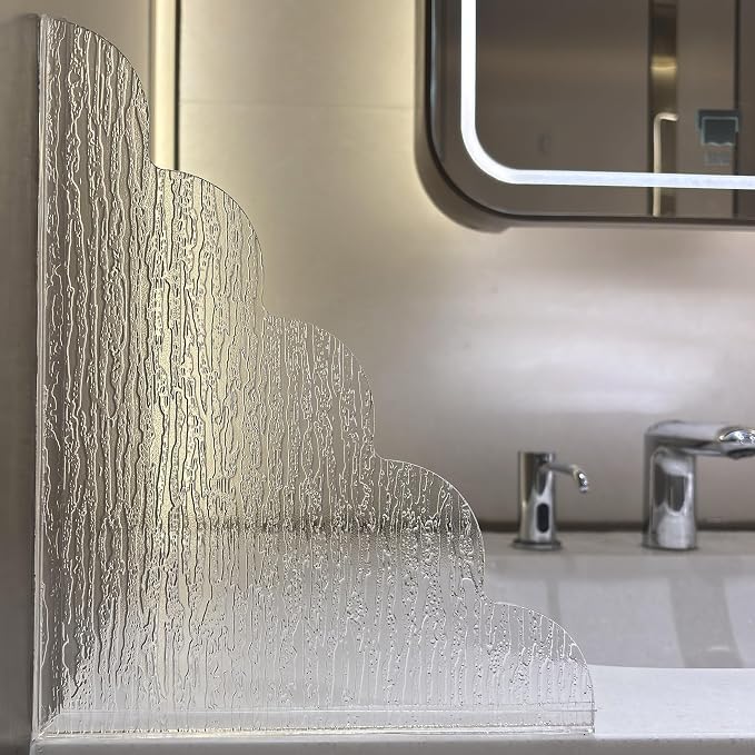 Large Shower Splash Guard, 2 Pack, 9.1 x 11.5 Inch, Waterproof Bathtub Corner by HOMUS