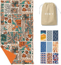 SUN'Y Waffle Microfiber Beach Towel – Sand Free, Quick Dry, Ultra Absorbent by SUNY