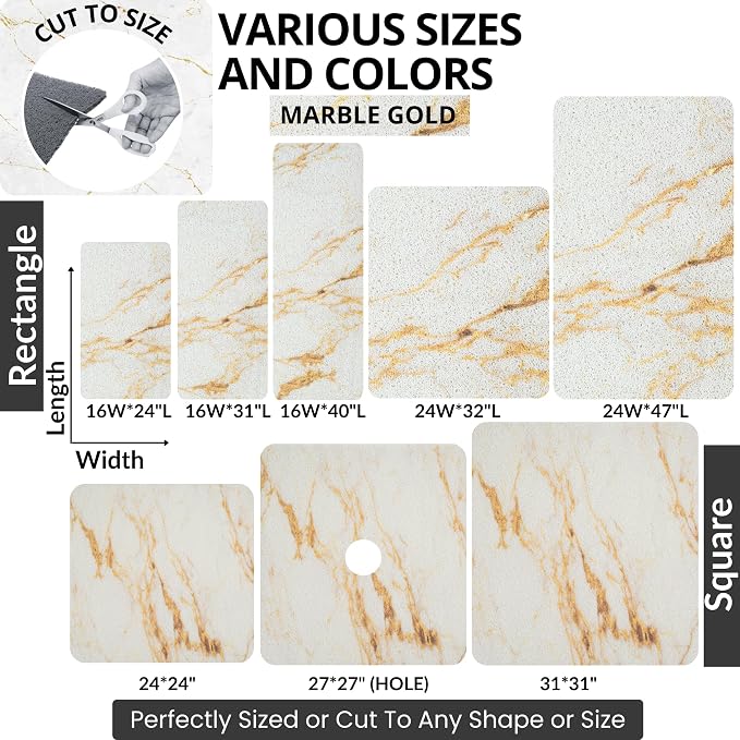 ENKOSI Loofah Non-Slip Shower and Bath Mat - Image 6