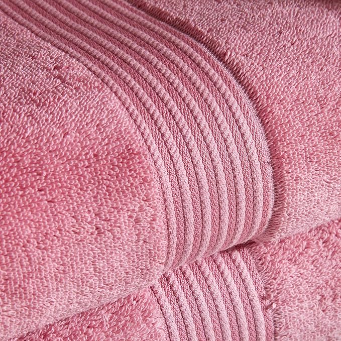 Christy Supreme Hygro 4 Piece Towel Set | Blush | 100% Luxury Supima Cotton | - Image 3