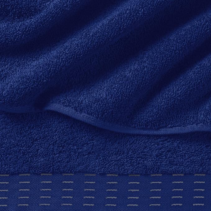 Cotton 2 Pack Oversized Bath Towel Set 28x55 inches, Large Bath Towels - Image 2