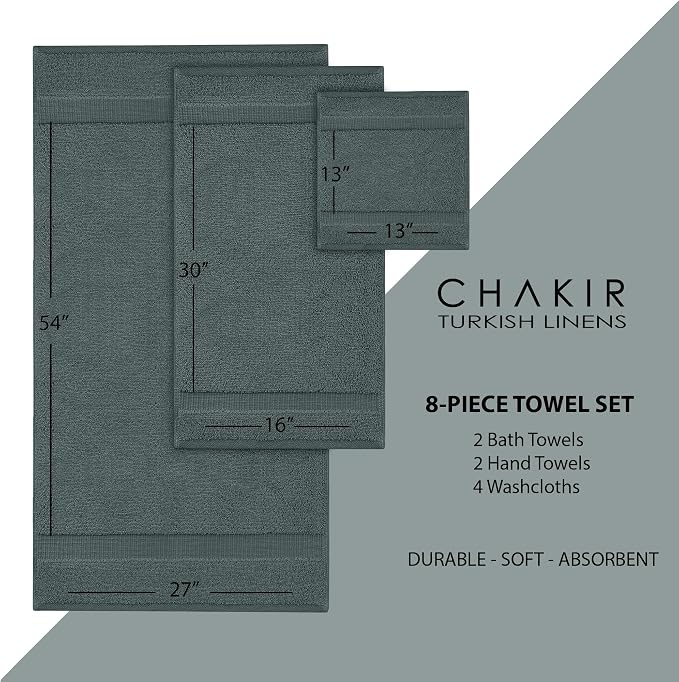 Chakir Turkish Linens Premium Cotton Absorbent Turkish Towels - Image 5