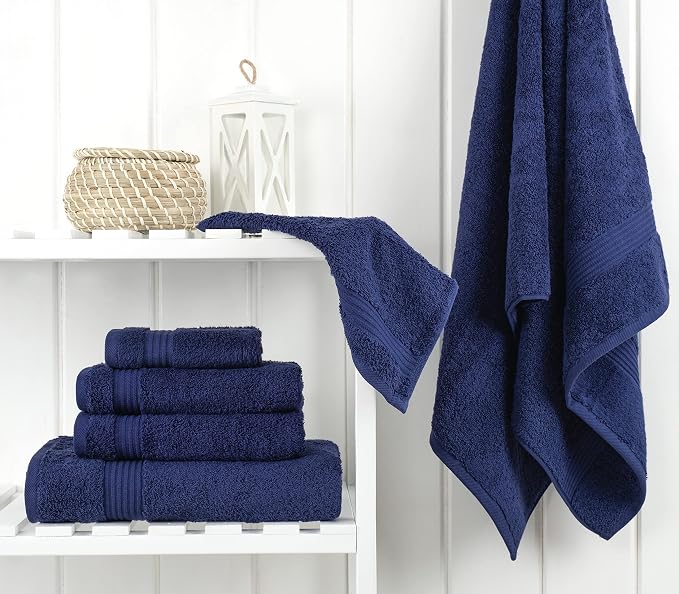 Cotton Paradise 6 Piece Towel Set 100% Cotton Soft Absorbent Turkish Towels - Image 3
