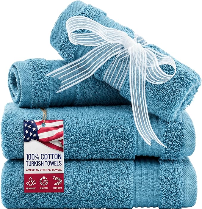 American Veteran Towel, 100% Cotton Turkish Washcloths by American+Veteran+Towel