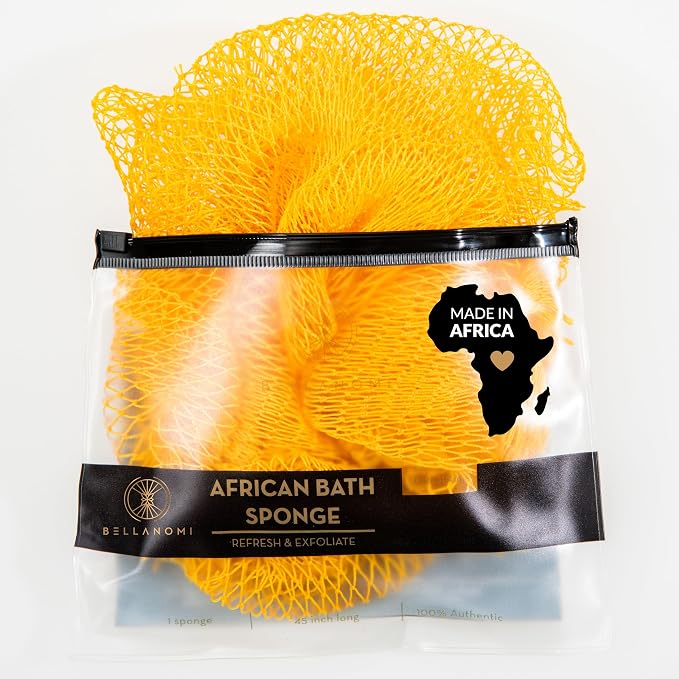 BELLANOMI African Exfoliating Net Sponge, Ethically sourced from Nigeria by Bellanomi