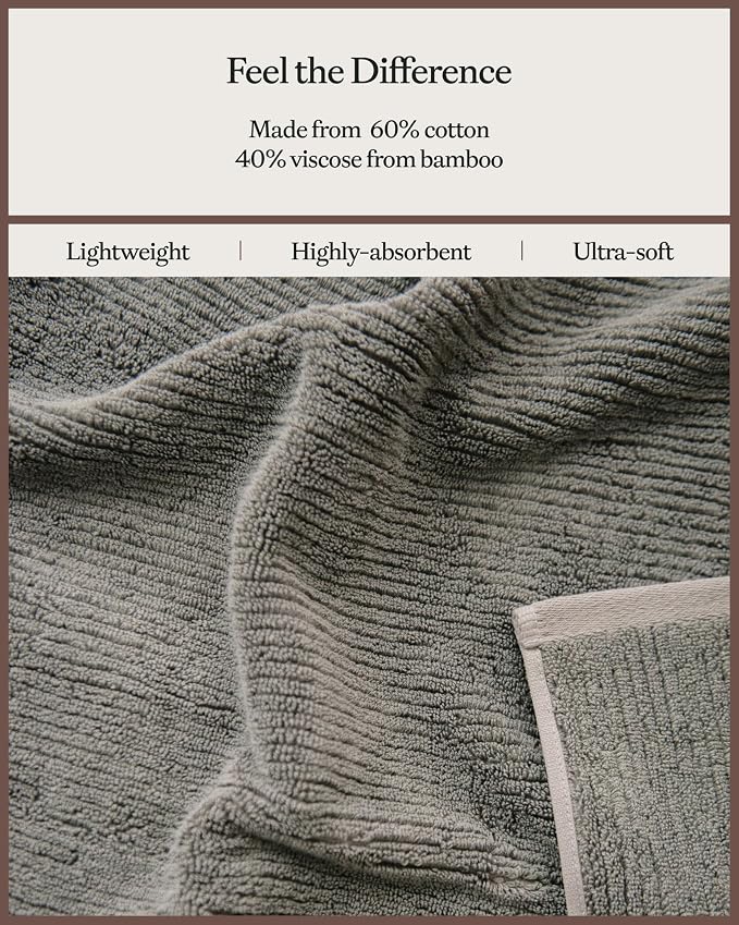 Cozy Earth Ribbed Washcloth Set - Image 4