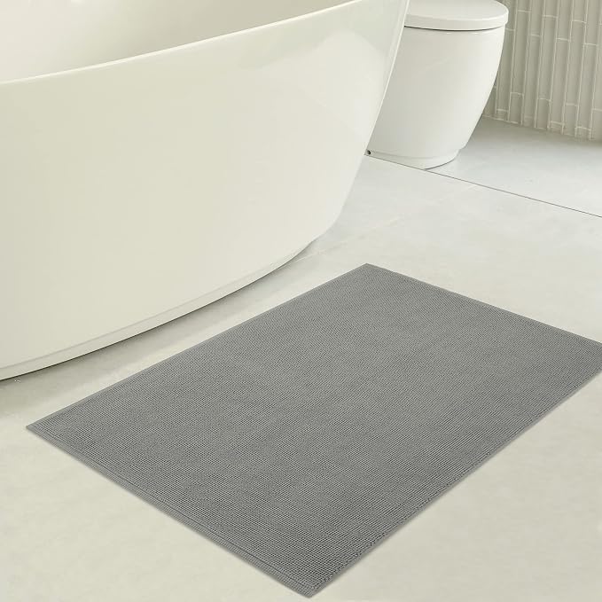 American Soft Linen Bath Rug, 17 in 24 in 100% Cotton Bath Mats Rugs - Image 3