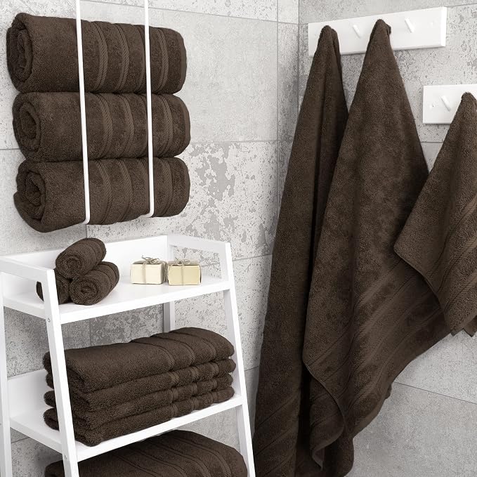 American Soft Linen Luxury 4 Piece Bath Towels, 600 GSM 100% Cotton Turkish - Image 3