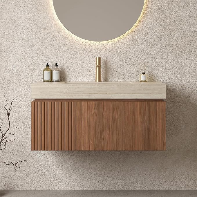LKTART Floating 36 Inch Bathroom Vanity by LKTART