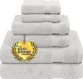 Cotton Paradise 6 Piece Towel Set 100% Cotton Soft Absorbent Turkish Towels by UNITEDHOMETEXTILE