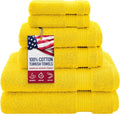 American Veteran Towel, 100% Cotton Turkish 6 Piece Towel Set, Luxury Towels by American+Veteran+Towel