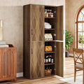Tribesigns 75" Tall Narrow Storage Cabinet Set of 2, Modern Farmhouse Pantry by Tribesigns