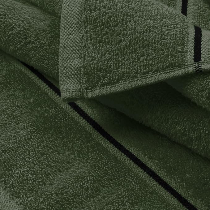 MyOwn Cotton 2 Pack Oversized Bath Towel Set 28x55 inches, Large Bath Towels - Image 2