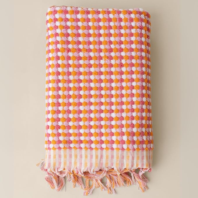 Pom Pom Turkish Bath and Beach Towels by VivaMaison