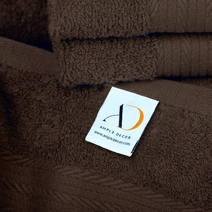 Ample Decor Bathroom Hand Towels 18 X 28 Inch 600 GSM 100% Cotton, Soft - Image 3