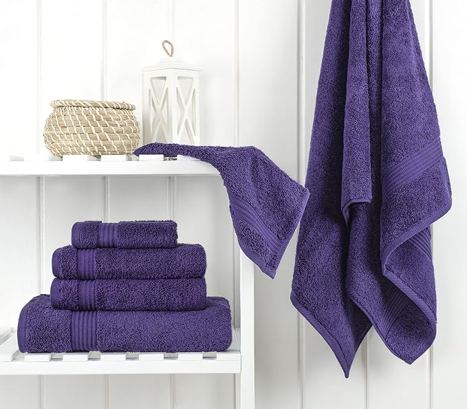 Cotton Paradise 6 Piece Towel Set, 100% Cotton Soft Absorbent Turkish Towels - Image 3