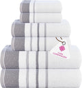 CASA COPENHAGEN White Bay, 6 Pieces Towel Set- White by CASACOPENHAGEN