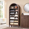 71" Tall Arched Bathroom Storage Cabinet, 7-Tier Modern Farmhouse Storage by IFBUYFarmhouseFurniture