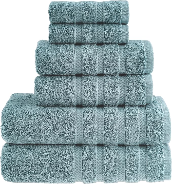 HALLEY Turkish Towels Set 650 GSM Highly Absorbent Super Soft 100% Cotton by HALLEY-TurkishCottonTowels