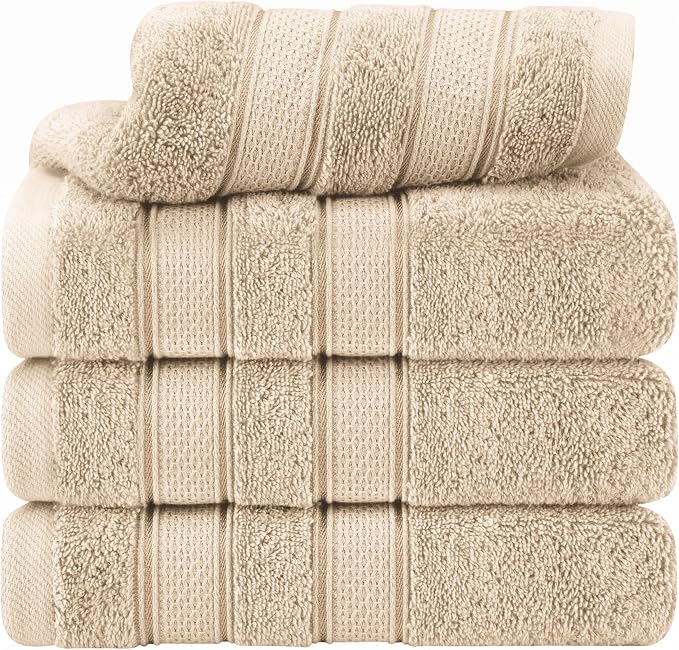 American Soft Linen Salem 100% Cotton Turkish 4 Piece Hand Towels by AmericanSoftLinen