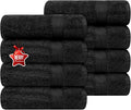 Ample Decor Hand Towel 18 X 28 Inch Pack of 8 600 GSM 100% Cotton, Oeko Tex by AmpleDecor