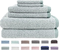 Everplush Diamond Jacquard 6 Pieces Bath Towel Set, Luxury Super Soft Oversized by Everplush