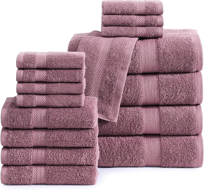 LANE LINEN 100% Mercerized Cotton Luxury Bathroom Towel Set by LaneLinen