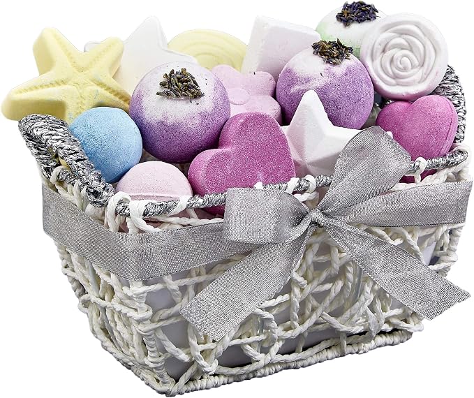 Christmas Bath Bombs Gift Set for Women, 17 Large Bath Fizzies in Assorted - Image 9