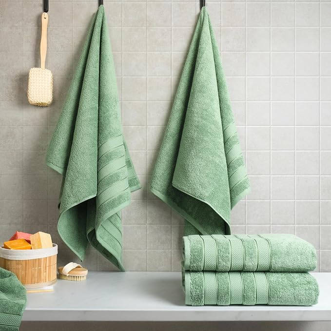 American Soft Linen Salem 100% Cotton Turkish 4 Piece Bath Towels - Image 3