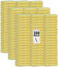 Ample Decor Washcloths Pack of 200 12 X 12 Inch 100% Cotton 600 GSM, Soft by AmpleDecor