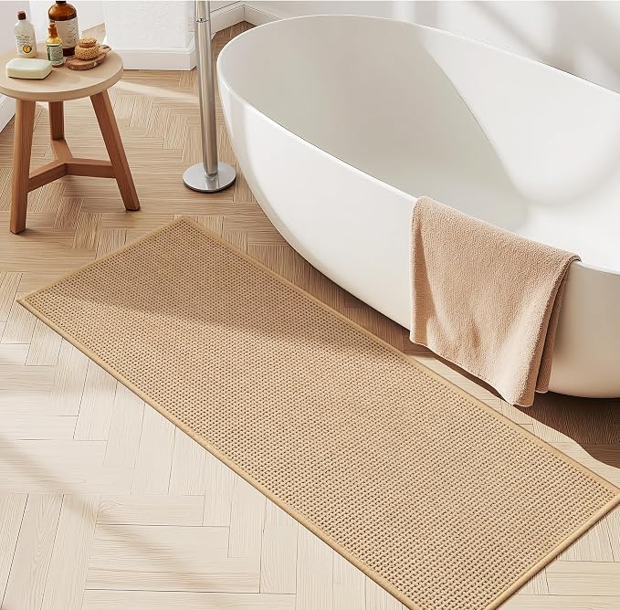 GRANNY SAYS Beige Bathroom Rugs, Absorbent Bath Mats by GRANNYSAYS
