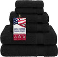 American Veteran Towel, 100% Cotton Turkish 6 Piece Towel Set, Luxury Towels by American+Veteran+Towel