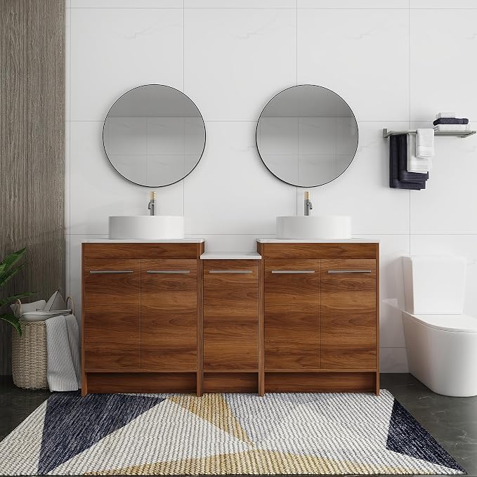 60 Inch Bathroom Vanity with Sink, Mordern Bathroom Vanity, Single Sink - Image 3
