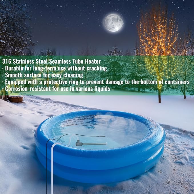 2000W Immersion Water Heater for Bathtub & Above Ground Pool – Portable Fully - Image 5