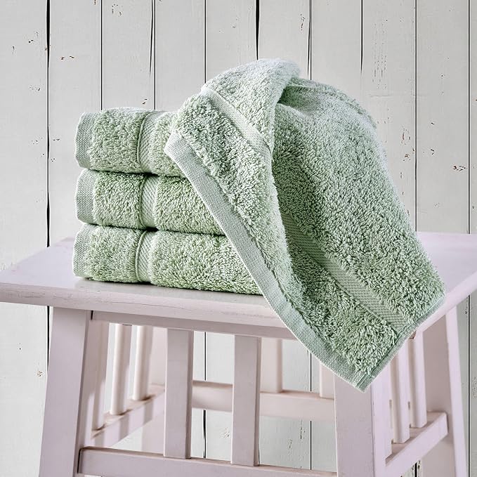 Hammam Linen Washcloth Set Premium Original Turkish Cotton, Hotel Quality - Image 2