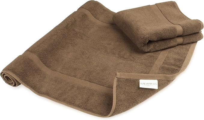 SALBAKOS 100% Turkish Cotton Bath Mat Set 2-Piece - Image 7