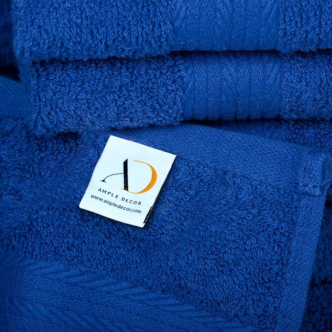 Ample Decor Wash Cloths Set of 50 12 X 12 Inch 100% Cotton 600 GSM, Soft - Image 3