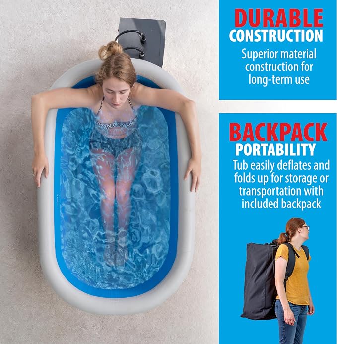 Glacier Ice Bathtub with Chiller. 1 HP Chiller with Tub Included - Image 6