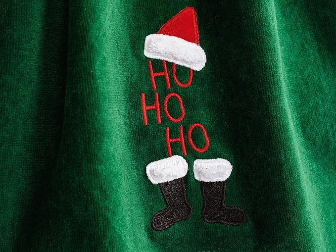 American Soft Linen Christmas Bath Towels Bathroom Set, 2 Packed Embroidered - Image 3