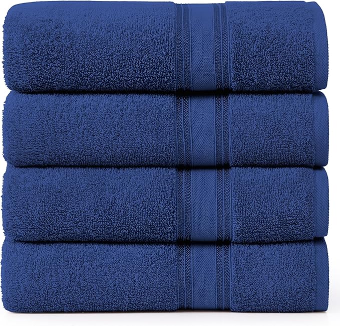 LANE LINEN 100% Cotton 4 Pack Bath Towels by LaneLinen