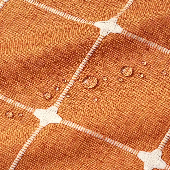 MitoVilla Orange Boho Extra Long Shower Curtain 72 x 84, Modern Farmhouse 84 - Image 6
